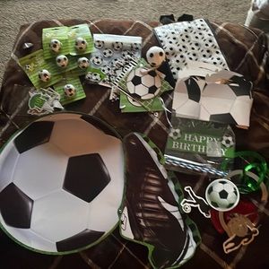 Soccer party stuff